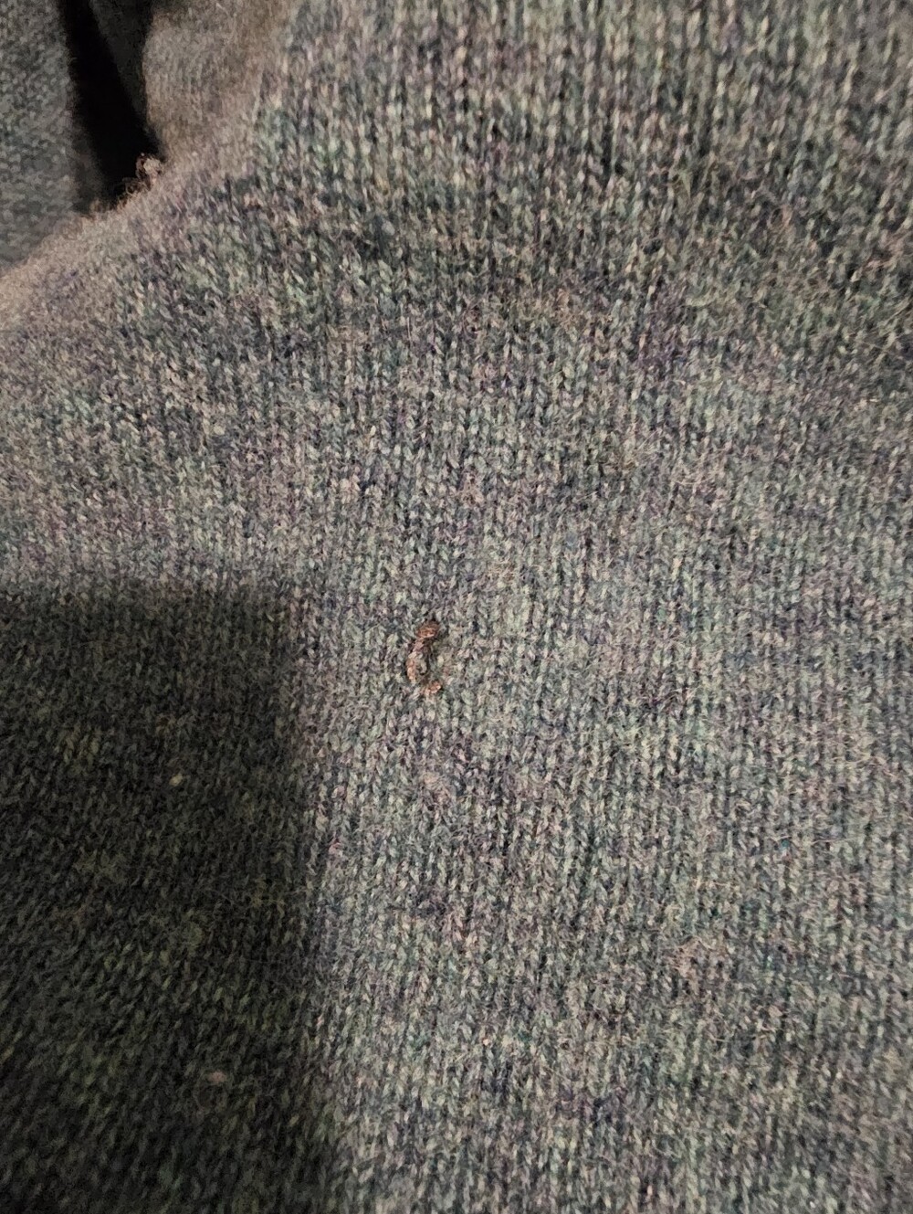 Ellen Tracy Teal Crewneck Cashmere Sweater - Picture 3 of 8